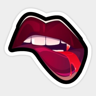 Vampire Lips Sticker